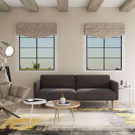 Kepooman 78 Mid Century Modern Velvet Tufted Sofa Bed For Small Space