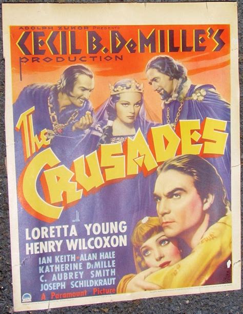 rare original 1935 the crusades cecil b demille movie poster true vintage 1872653734