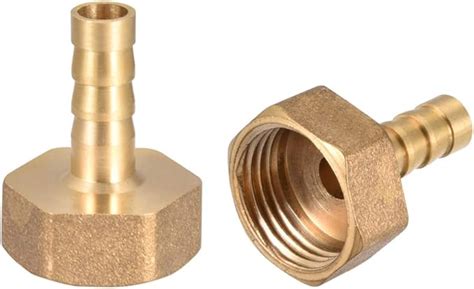 Sourcing Map Brass Hose Barb Fitting Connector Mm Barb G Female