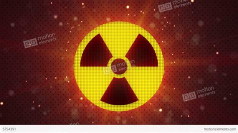 Radioactive Symbol Loopable Industry Background Stock