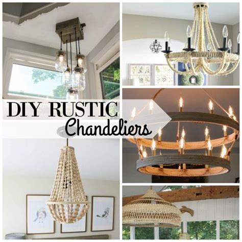 Diy pillar candle chandelier | rustic candle chandelier. Remodelaholic | 25+ Gorgeous DIY Chandeliers
