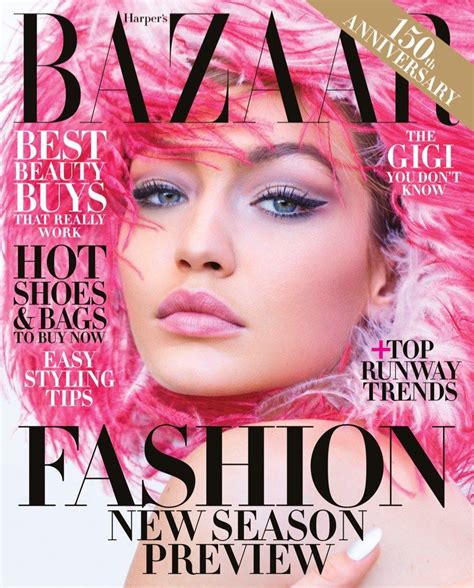 Gigi Hadid Harpers Bazaar Us Juinjuillet 2017 Harpers Bazaar