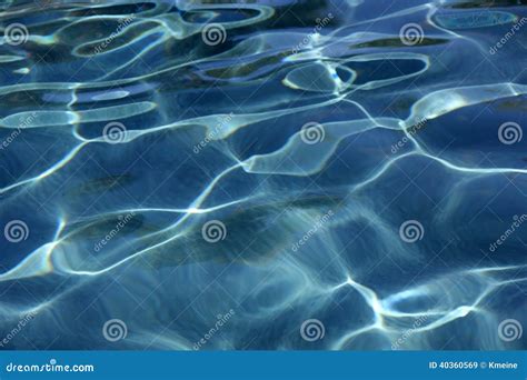 Light Ripple Reflection On Water In Swimming Pool Stock Photo Image