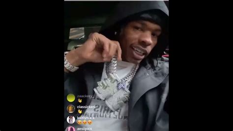 Lil Baby Shows Off New 4pf Chain On Live Youtube