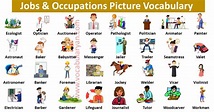 250+ Jobs and Occupation Names in English Alphabetically – VocabularyAN