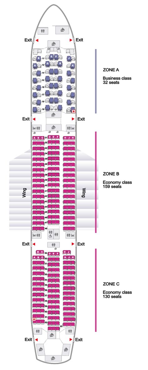 Airbus A350 900 Layout