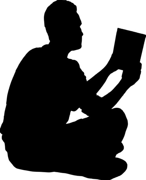 Reading Silhouette Png Photos Png Mart