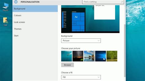 Windows 10 How To Change Desktop Background Youtube