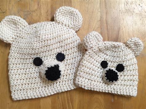 Ravelry Kids Polar Bear Hat Pattern By Rebecca Vendetti