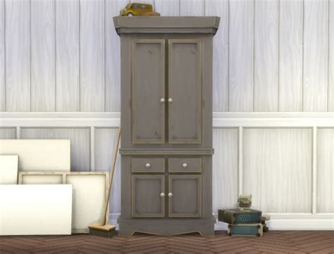 Country Armoire By Plasticbox At Mod The Sims Sims 4 Updates