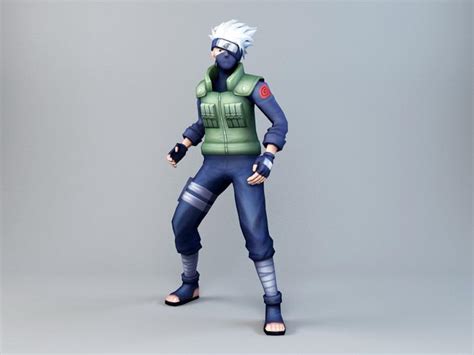 Kakashi Hatake 3d Model 3ds Max Files Free Download Cadnav