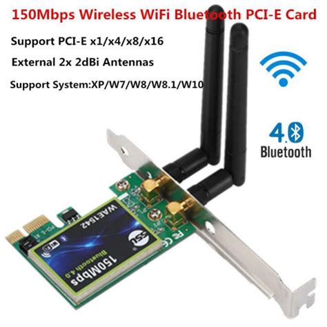 Bluetooth Wifi Pci E Network Card 24g Wireless 150mbps Pci E Pci