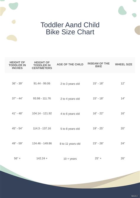 Bike Wheel Size Chart In Pdf Download