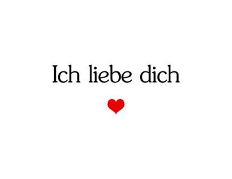 I Love You In German Card For Him Or Her Ich Liebe Dich