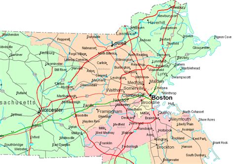 Massachusetts Map Toursmaps Com