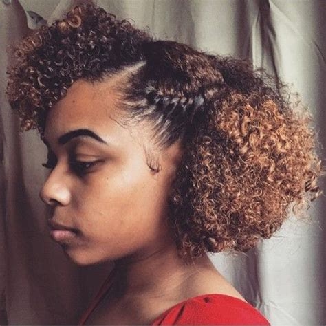 Protective hairstyles not only look great, they also encourage natural hair growth and help to maintain length. Image result for brown highlights 4c hair | furture me ...