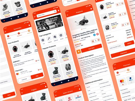 Motorcycle Parts E Commerce App Ui Design By Tanzir Fahad On Dribbble