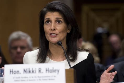 Senate Panel Approves Nikki Haleys Nomination For Un Ambassador Wsj