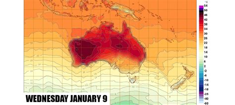 Australias Heatwave Forecast In One Animated Map Abc News