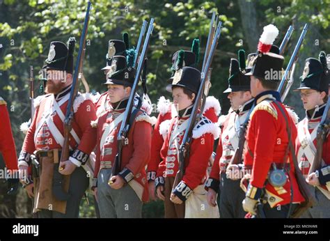 The War Of 1812 Battle Of Longwoods Reenacted Stock Photo Alamy