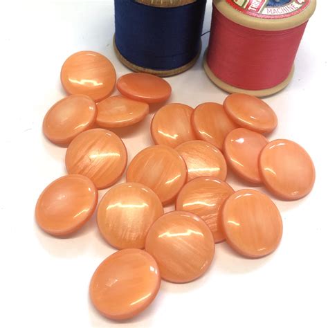 19mm Variegated Peach Buttons With Rear Shank The Button Shed