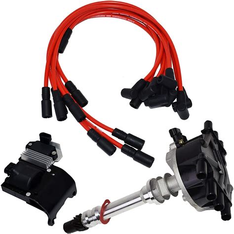 95 07 V6 Chevy Gmc Vortec Distributor Plug Wires Ignition Coil And Module