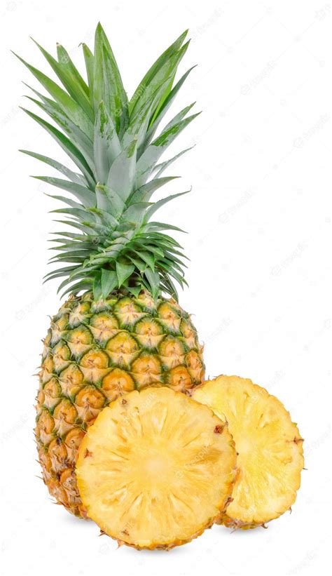 Premium Photo Pineapple Isolated On White With Clipping Path