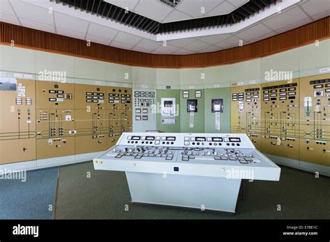 Old Disused Control Room In The Transmission Control Center Tcc Of