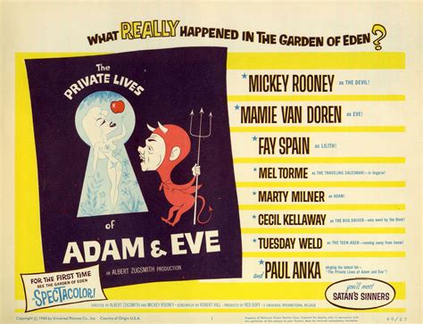 The Private Lives Of Adam And Eve 1960 Starring Mickey Rooney Mamie