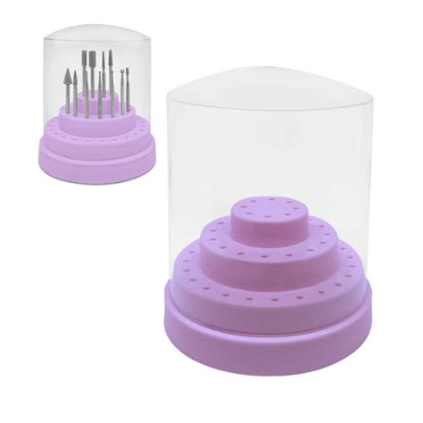 Porta Brocas Broqueiro Redondo Furos Lil S Manicure Shop