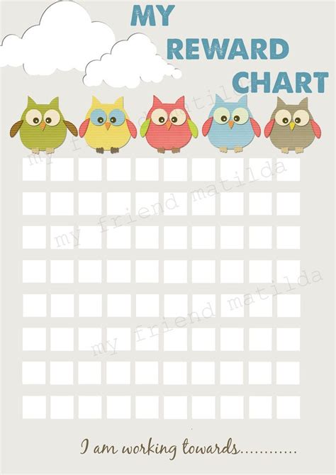 Reward Chart Toddler Sticker Chart Sticker Chart Reward Chart Kids