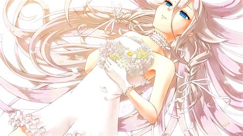 Wallpaper Illustration Anime Girls White Dress Cartoon Ia
