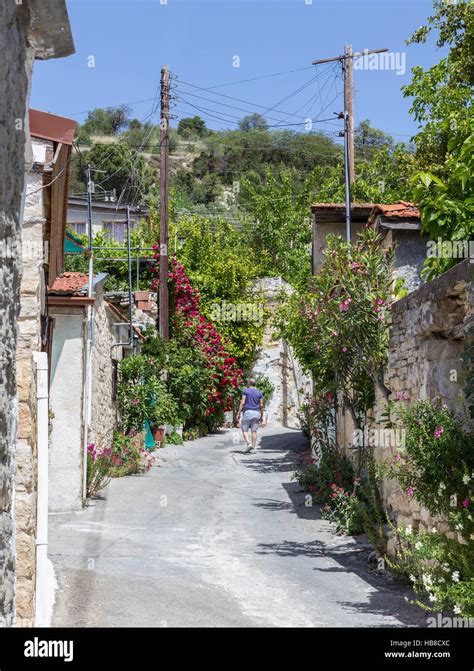 Visiting Arsos Village In The Wine Growing Region Of Cyprus Man
