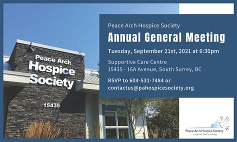 Agm Archives Peace Arch Hospice Society