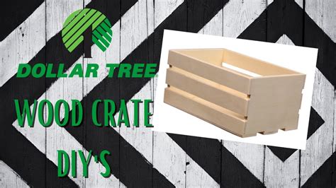 Easy Dollar Tree Wood Crate Diys Youtube