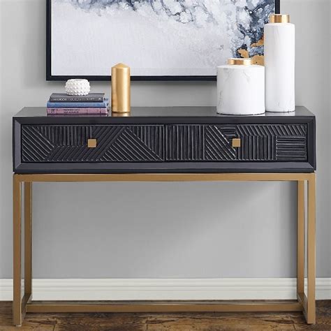 When it comes to console tables with drawers, you'll find yourself inundated with choices. Orlando Console Table | Black Console Table | Modern ...