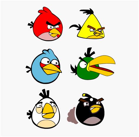 Angry Birds All Characters Angry Birds Cartoon Characters Hd Png