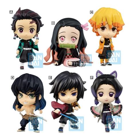 Figurine Demon Slayer Kimetsu No Yaiba Set 6 Chibi Kyun Ichibansh