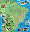 Brasil mapa turístico - mapa Turístico de Brasil (América del Sur ...