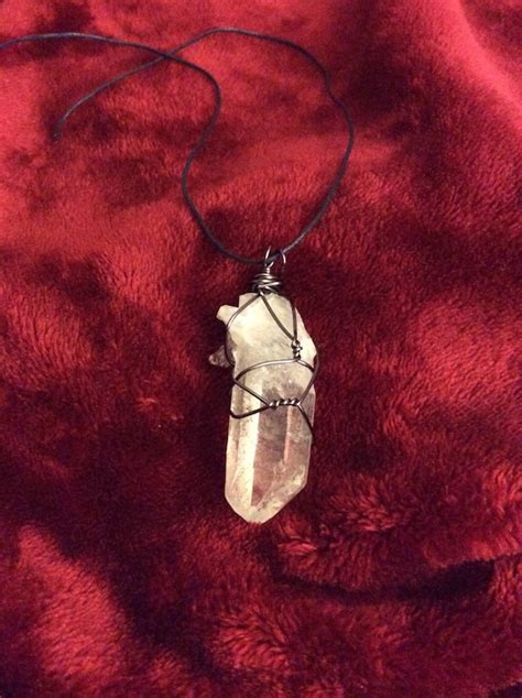Items Similar To Raw Quartz Wire Wrapped Crystal Necklace On Etsy