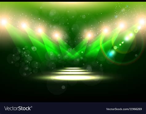 Green Spotlight Background Royalty Free Vector Image