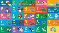 Aprendendo a ler o alfabeto dos animais de A a Z - YouTube