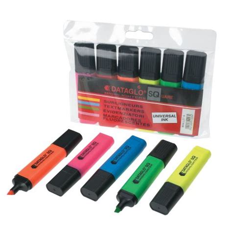 Valuex Flat Barrel Highlighter Pen Chisel Tip Mm Line Assorted