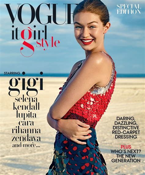 Gigi Hadid Covers A Very Special It Girl Edition Of Vogue Fashionista