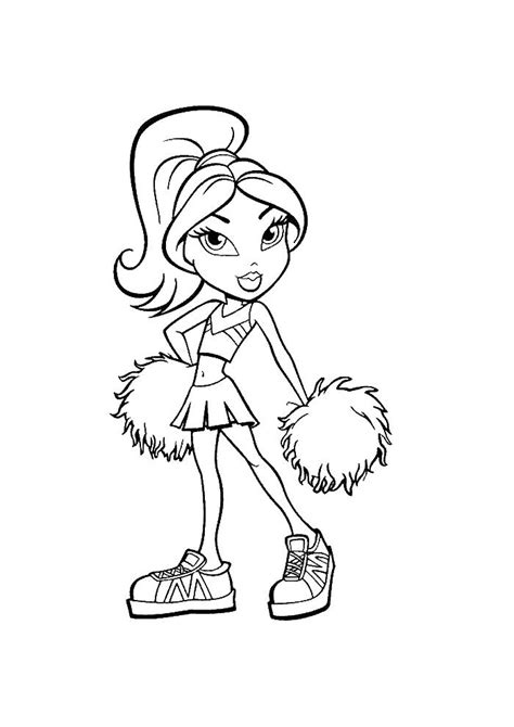 Cheerleading Stunt Coloring Pages At Getcolorings Free Printable