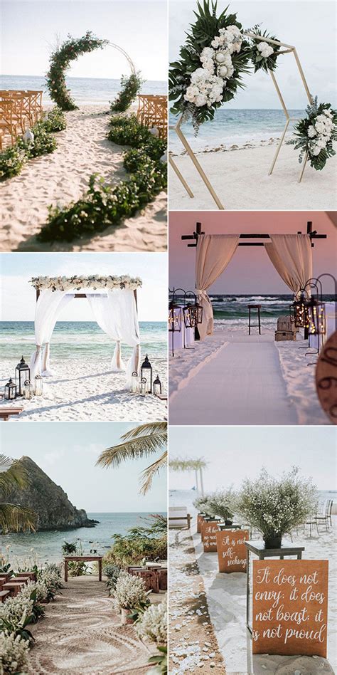 25 Stunning Beach Wedding Ideas You Cant Miss For 2021 Emmalovesweddings