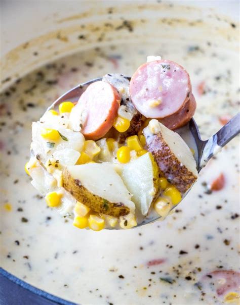 Summer sausage is typically made of beef and pork, or beef alone. Sausage Corn Chowder | Recipe (With images) | Food for a ...