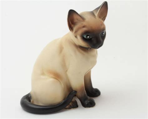 Lefton Siamese Cat Ceramic Figurine H4032 1960s Etsy Siamese Cats