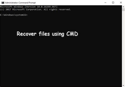 How To Recover Files Using Cmd Ultimate User Guide Minitool