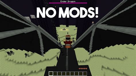 how to ride on the enderdragon no mods youtube
